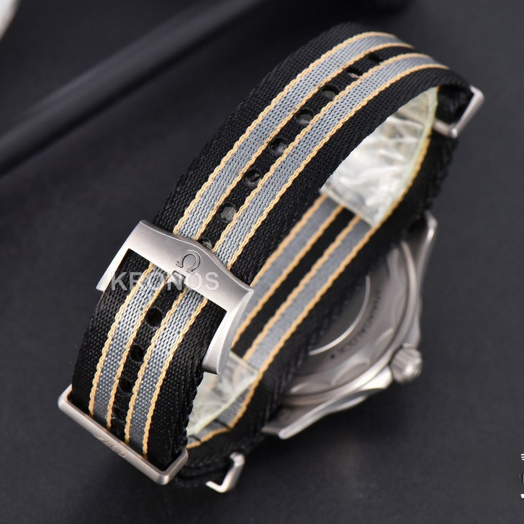 Seamaster 300 “no Time To Die” Limited Edition 42mm Nato Strap( Metal )- Authentic Movement