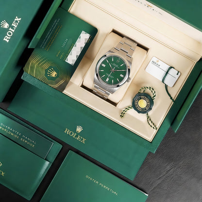 Oyster Perpetual Oystersteel - Green Dial Oyster