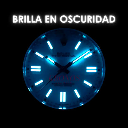 Detalle carátula azul Oyster Perpetual estilo AAA Kronos