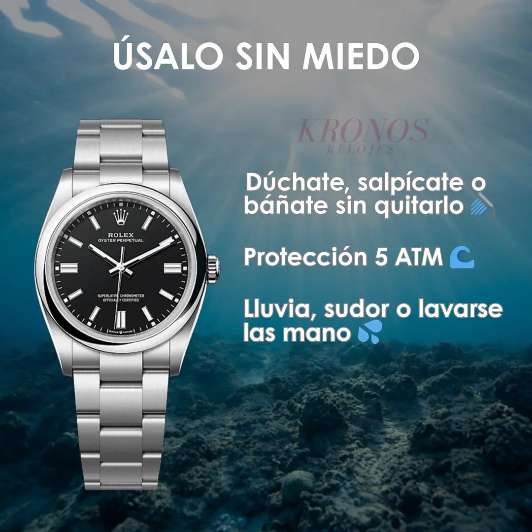 Reloj profesional Oyster Perpetual acero - Kronos Relojes México