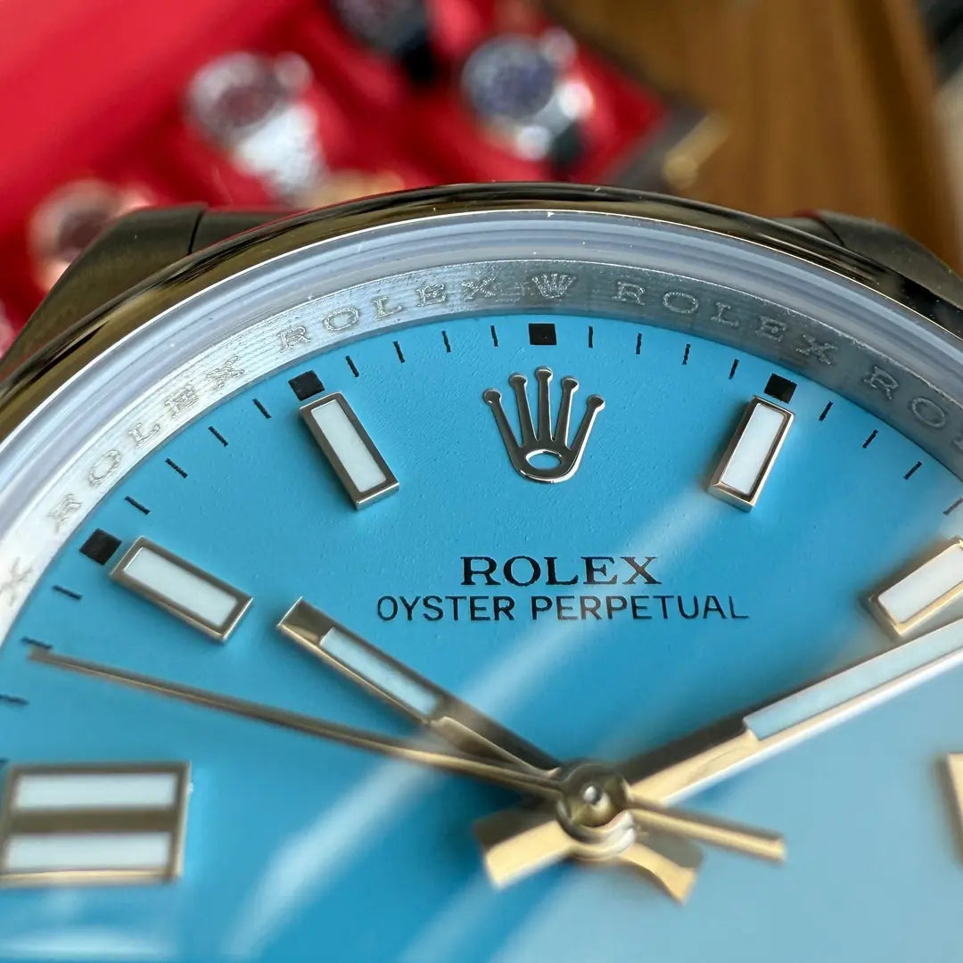 Oyster Perpetual Tiffany Dial en muñeca estilo de lujo - Kronos Relojes