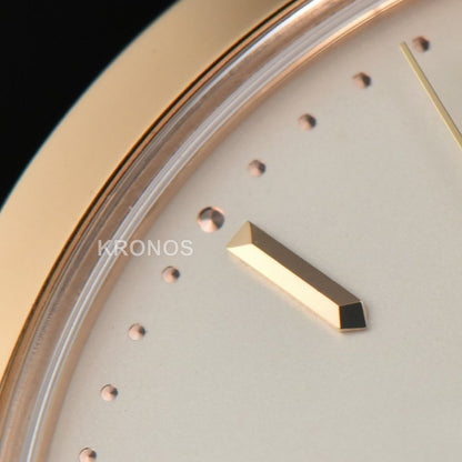 Calatrava 38mm Beige Dial Brown - Authentic Movement
