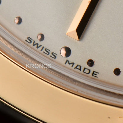 Calatrava 38mm Beige Dial Brown - Authentic Movement