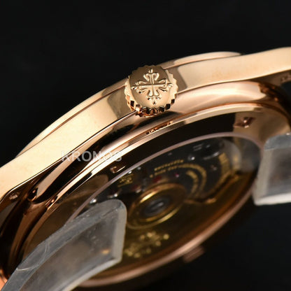 Calatrava 38mm Beige Dial Brown - Authentic Movement