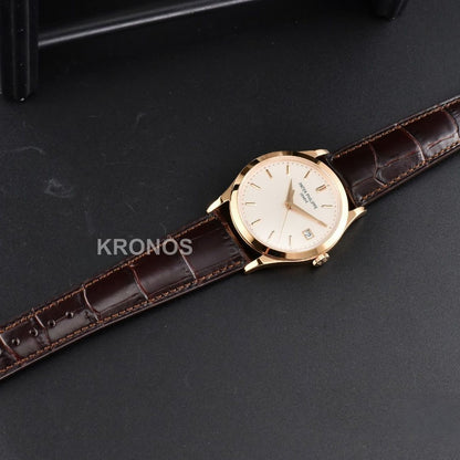 Calatrava 38mm Beige Dial Brown - Authentic Movement