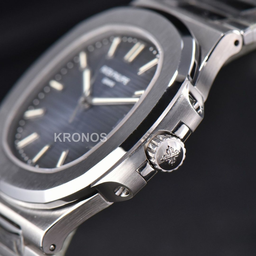 Nautilus 40mm Blue Textured Dial  - Authentic Movement