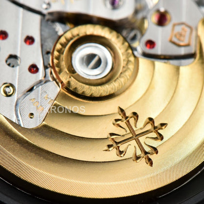 Nautilus All Black 40mm White Textured Dial PVD - Authentic Movement