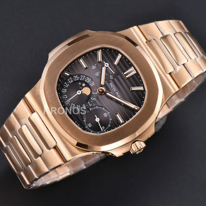 Nautilus 40mm Black Dial - Authentic Movement