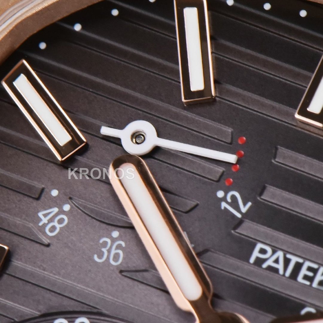 Nautilus 40mm Black Dial - Authentic Movement