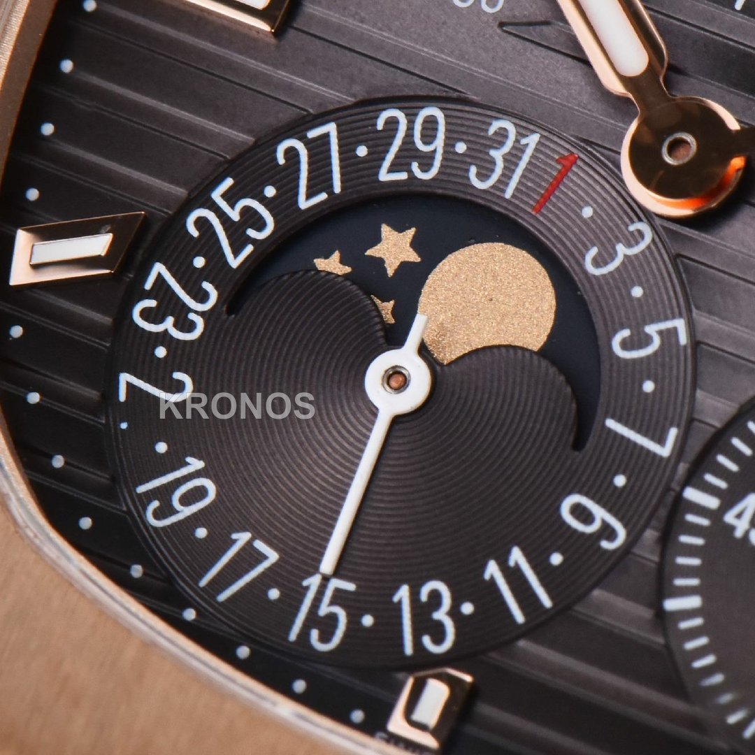 Nautilus 40mm Black Dial - Authentic Movement