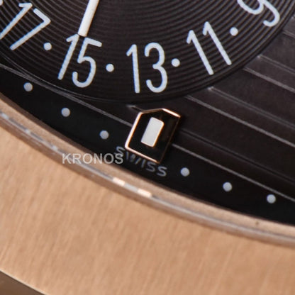 Nautilus 40mm Black Dial - Authentic Movement