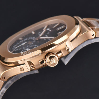 Nautilus 40mm Black Dial - Authentic Movement