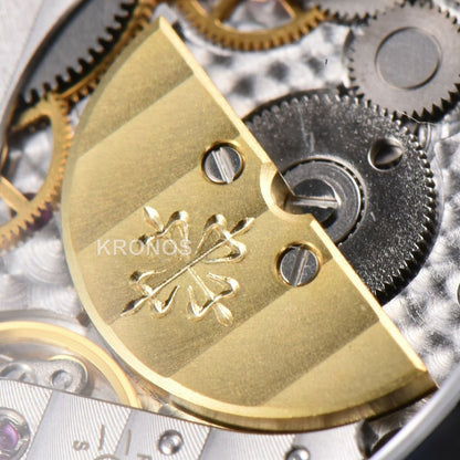 Nautilus 40mm Gray Dial Black - Authentic Movement
