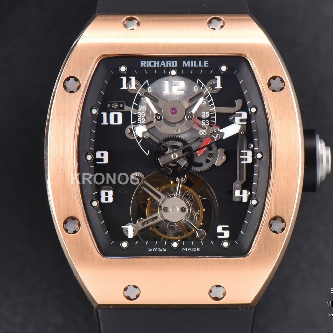 Rm001 Tourbillon 47mm Black Skeleton Dial Black - Authentic Movement