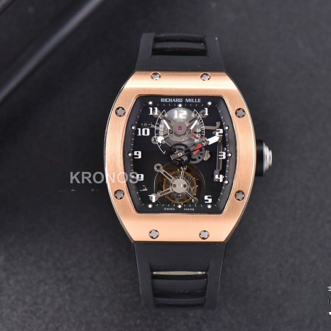 Rm001 Tourbillon 47mm Black Skeleton Dial Black - Authentic Movement
