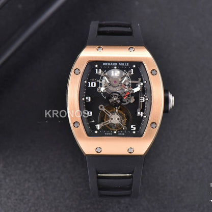 Rm001 Tourbillon 47mm Black Skeleton Dial Black - Authentic Movement