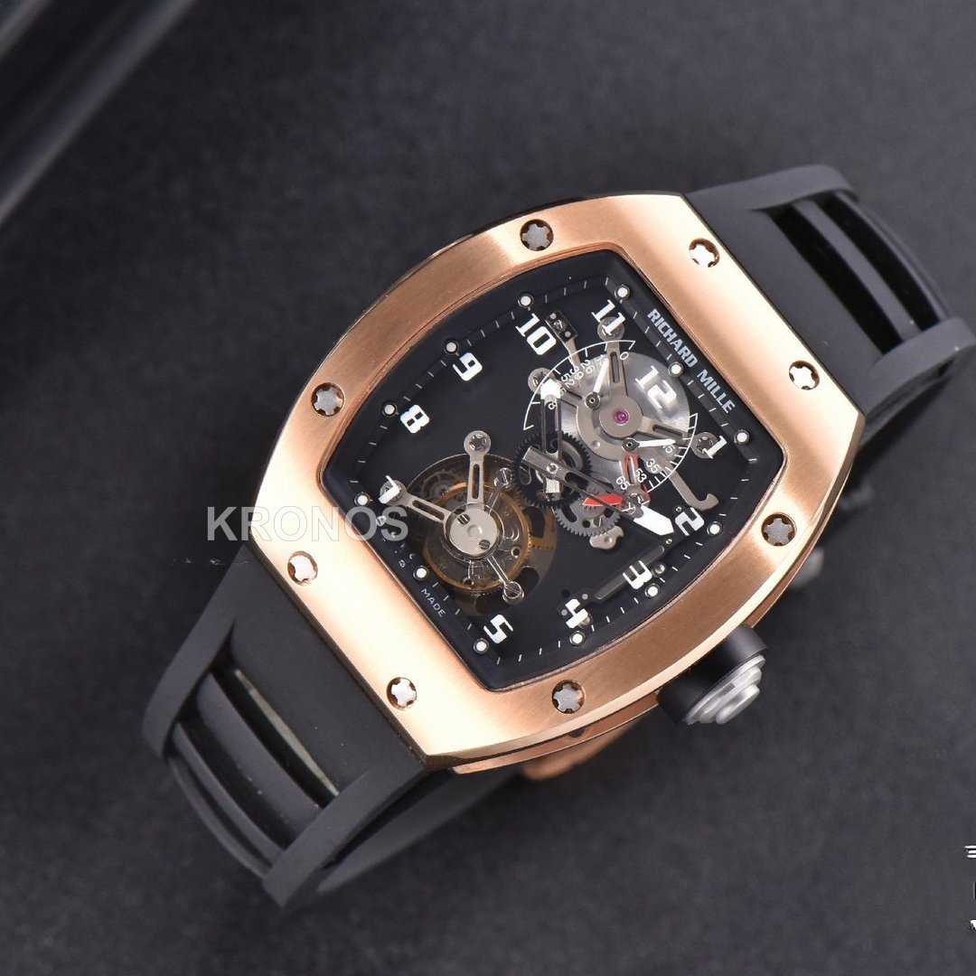 Rm001 Tourbillon 47mm Black Skeleton Dial Black - Authentic Movement