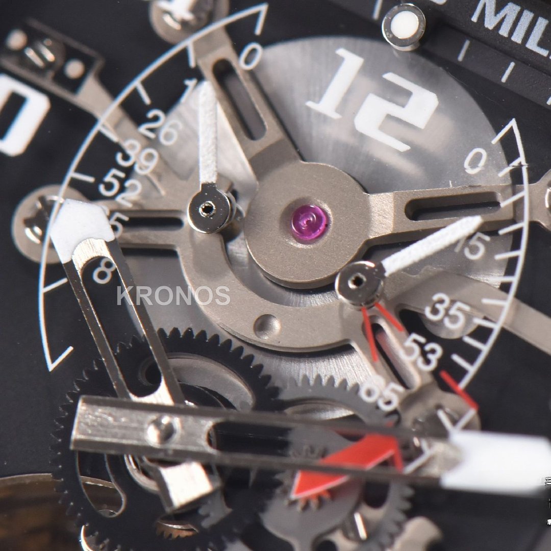 Rm001 Tourbillon 47mm Black Skeleton Dial Black - Authentic Movement