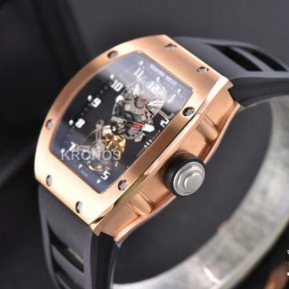 Rm001 Tourbillon 47mm Black Skeleton Dial Black - Authentic Movement
