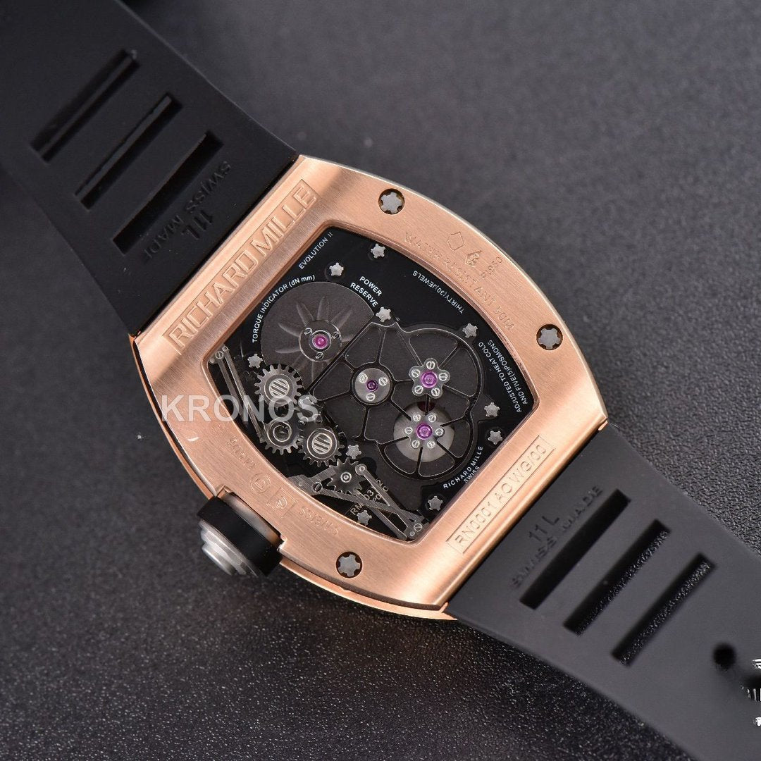 Rm001 Tourbillon 47mm Black Skeleton Dial Black - Authentic Movement