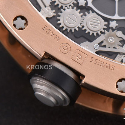 Rm001 Tourbillon 47mm Black Skeleton Dial Black - Authentic Movement