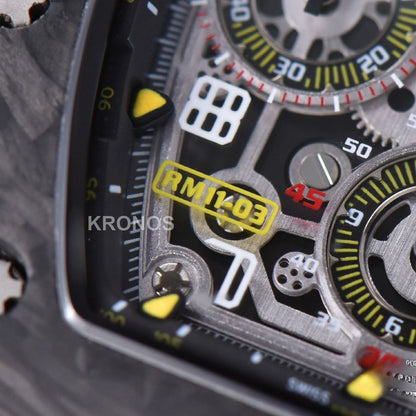 Rm011 Ntpt Chrono Skeleton Dial Orange - Authentic Movement