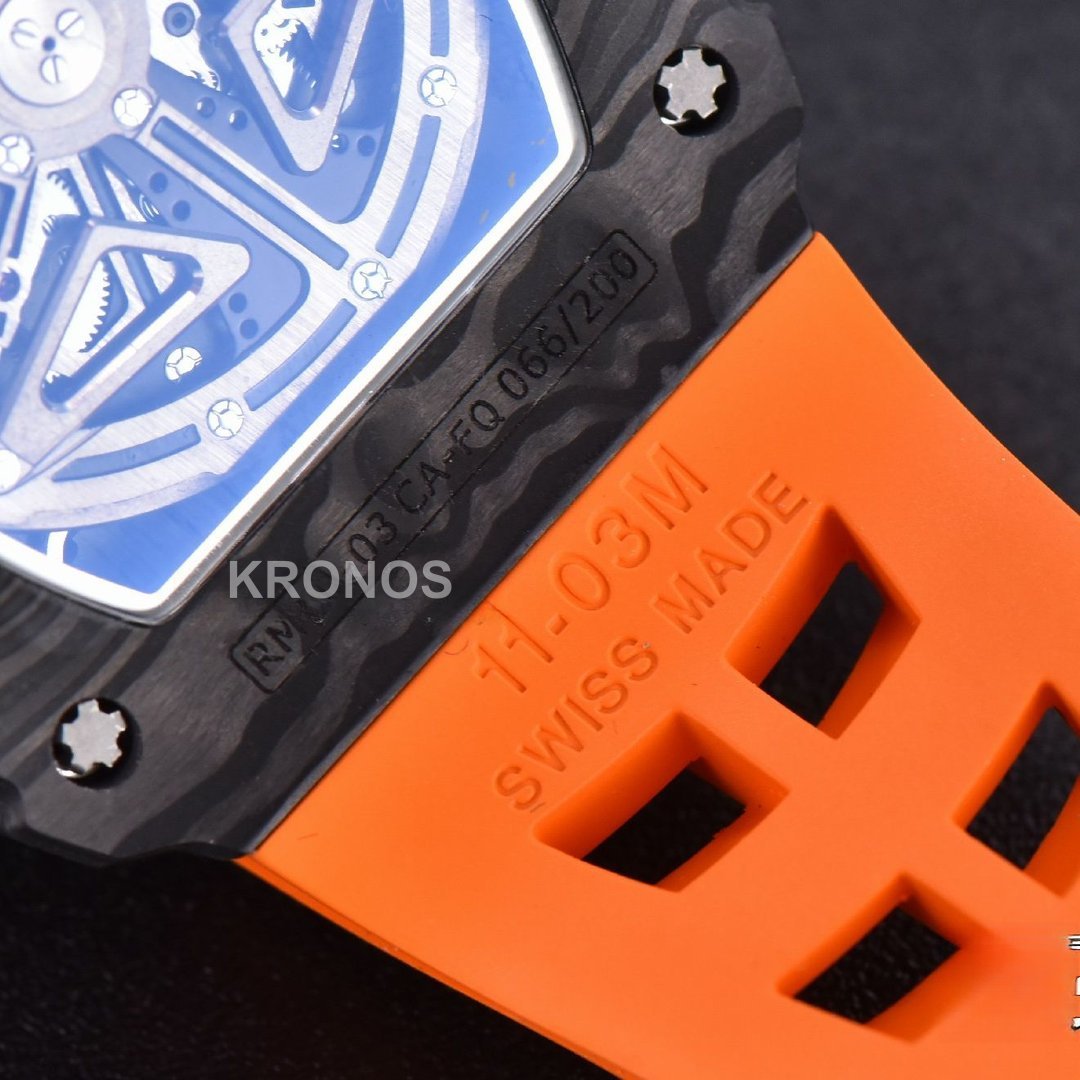 Rm011 Ntpt Chrono Skeleton Dial Orange - Authentic Movement