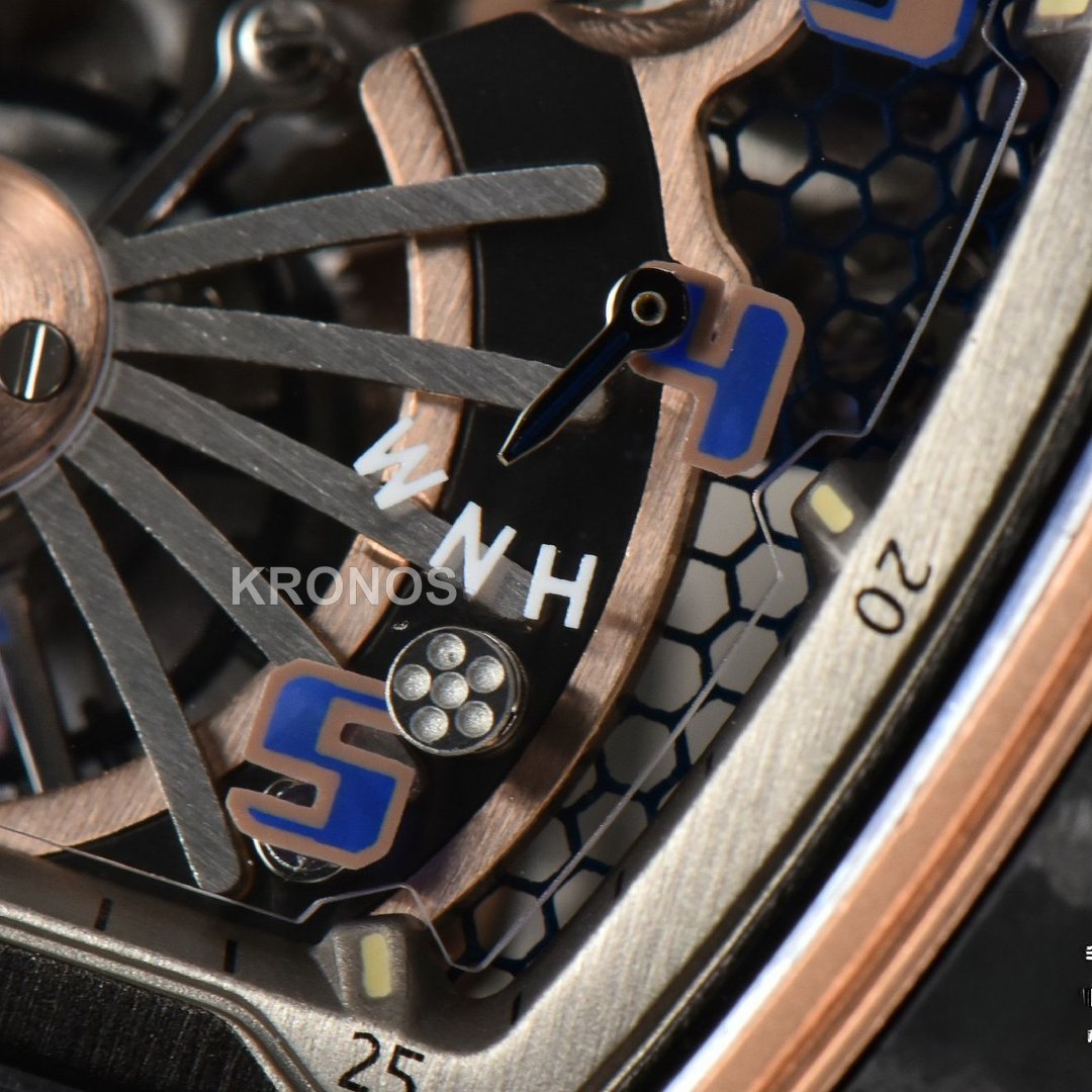 Rm012 01 Tourbillon Rose Gold Case White Ceown White - Authentic Movement