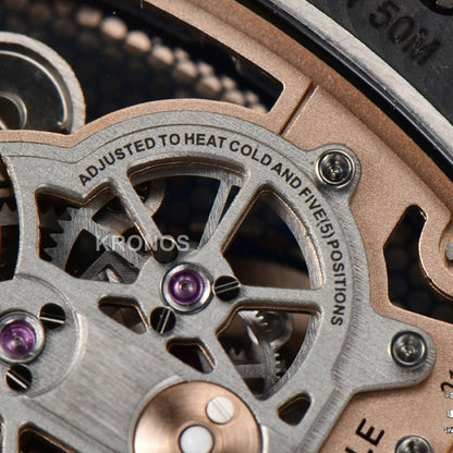Rm012 01 Tourbillon Rose Gold Case White Ceown White - Authentic Movement