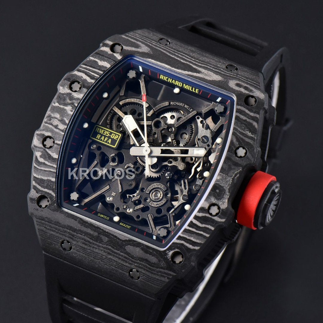 Rm035 02 Real Ntpt Skeleton Dial Black - Authentic Movement