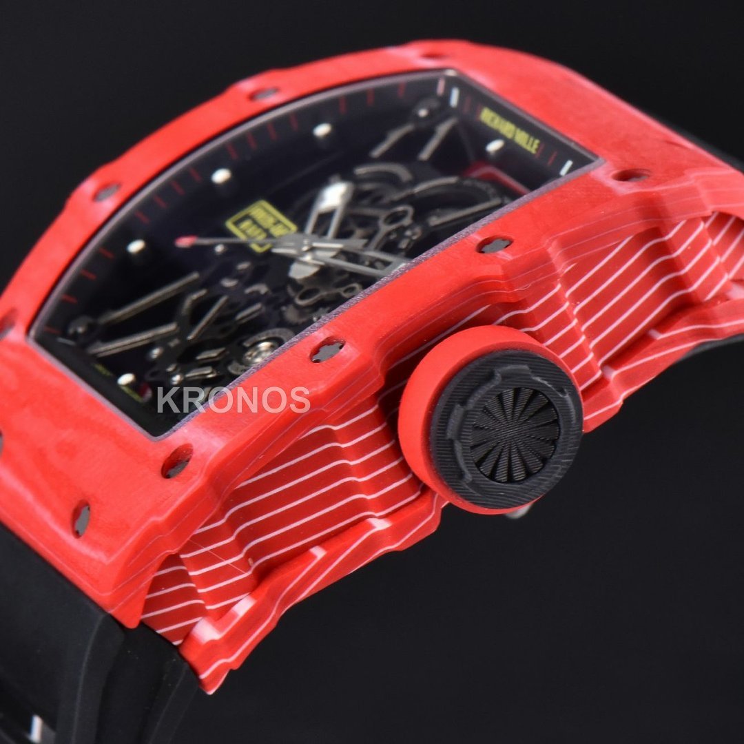 Rm035 02 Real Ntpt Red Skeleton Dial Black Rmal1 - Authentic Movement