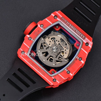 Rm035 02 Real Ntpt Red Skeleton Dial Black Rmal1 - Authentic Movement