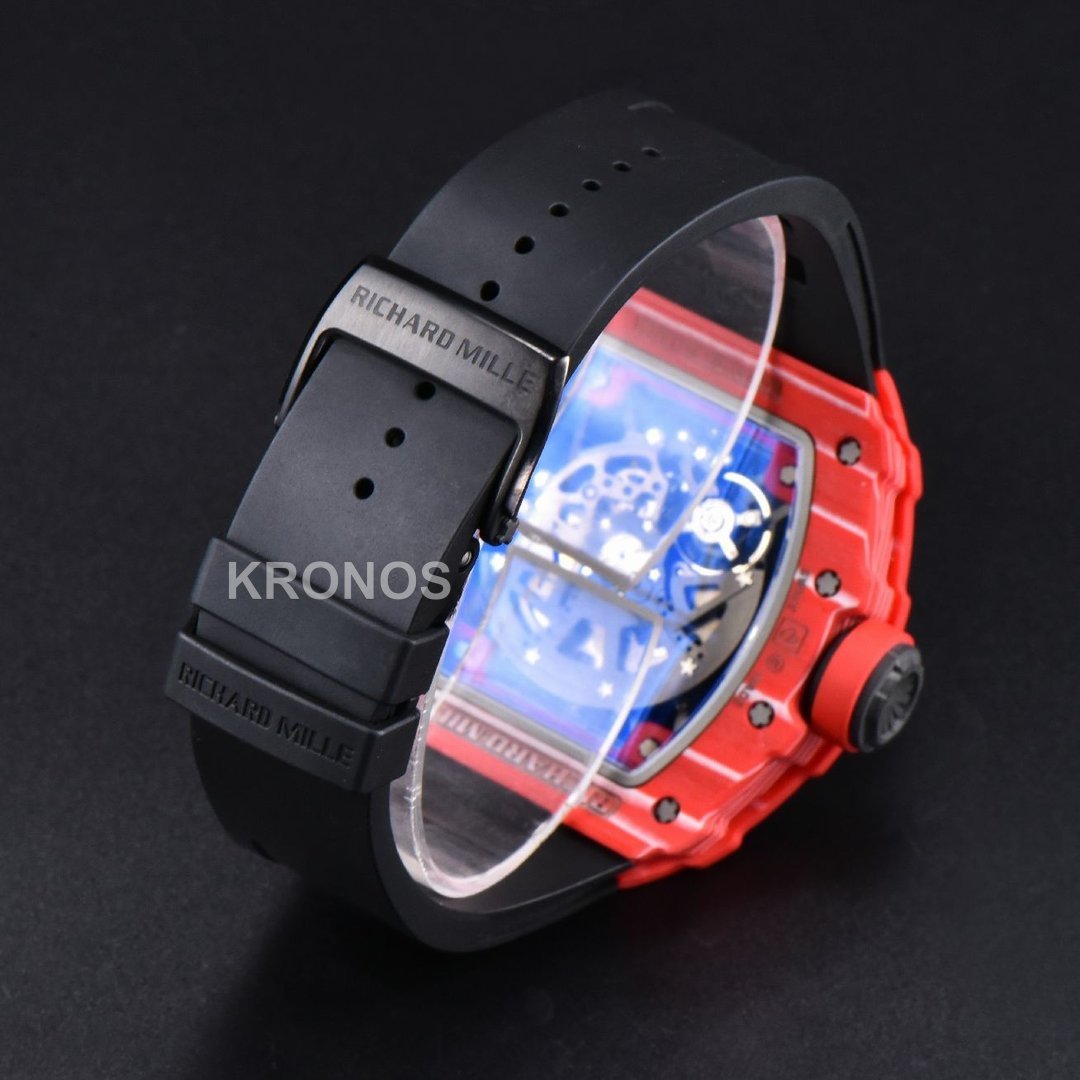 Rm035 02 Real Ntpt Red Skeleton Dial Black Rmal1 - Authentic Movement