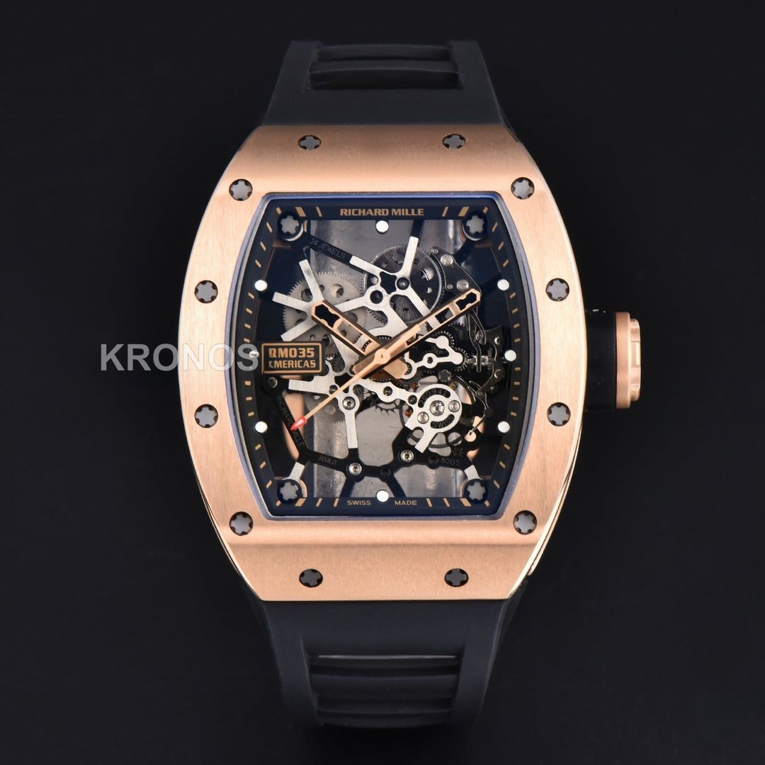 Rm035 Americas 49.9mm X 41.5mm Hands Skeleton Dial Crown Black Rmul1 - Authentic Movement