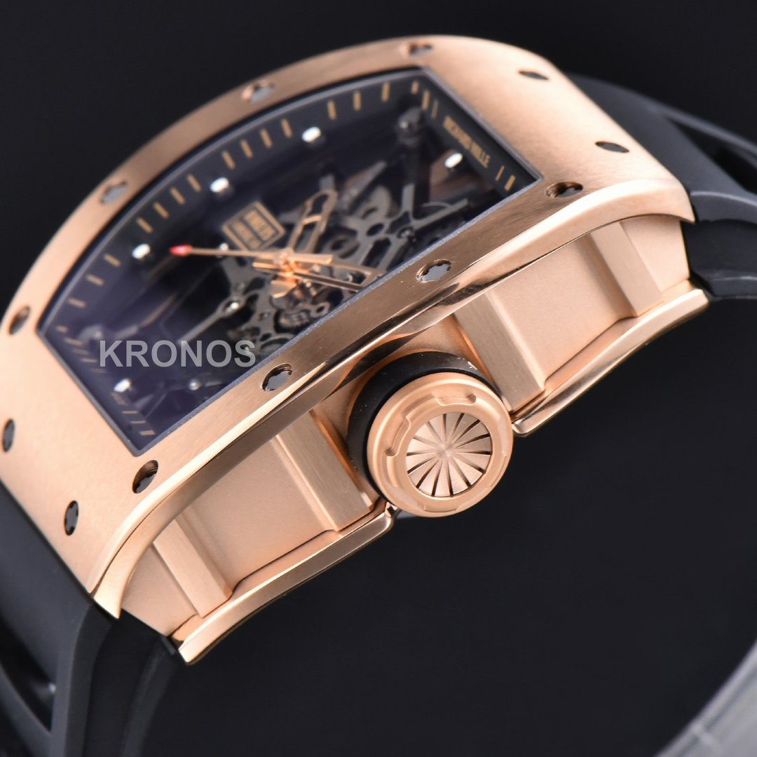 Rm035 Americas 49.9mm X 41.5mm Hands Skeleton Dial Crown Black Rmul1 - Authentic Movement