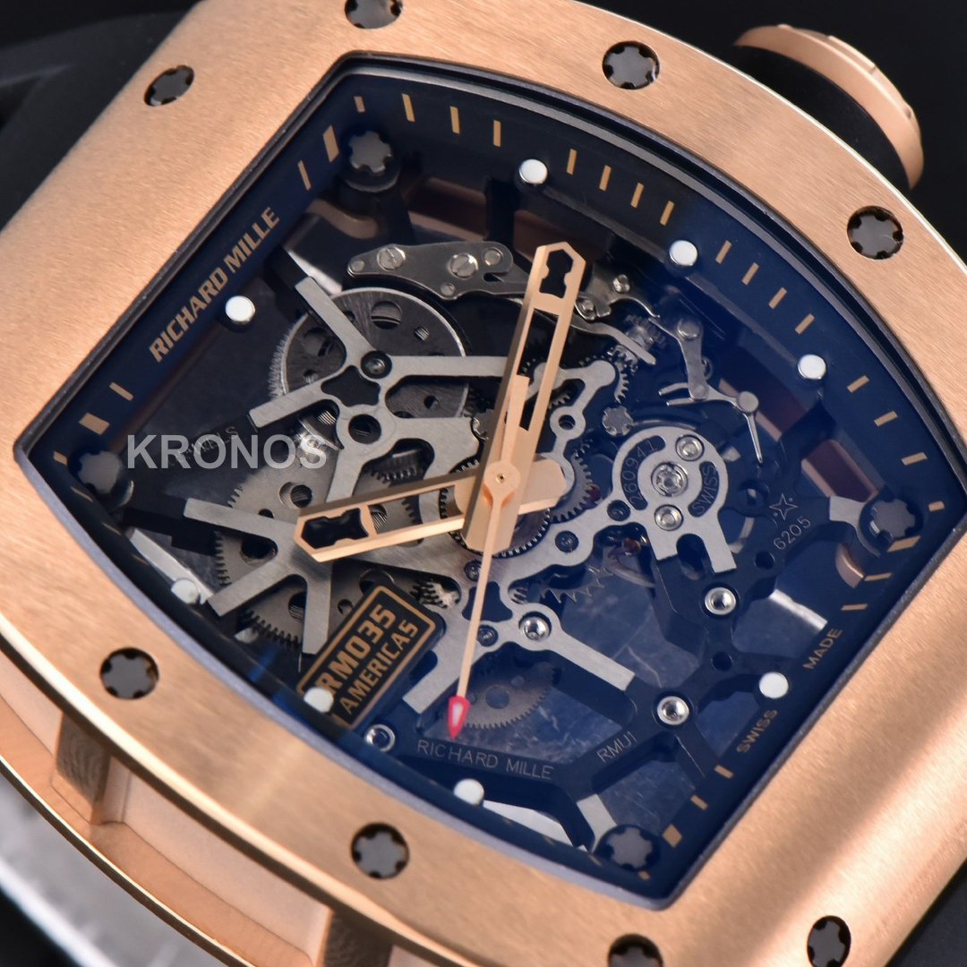 Rm035 Americas 49.9mm X 41.5mm Hands Skeleton Dial Crown Black Rmul1 - Authentic Movement