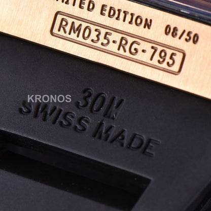 Rm035 Americas 49.9mm X 41.5mm Hands Skeleton Dial Crown Black Rmul1 - Authentic Movement
