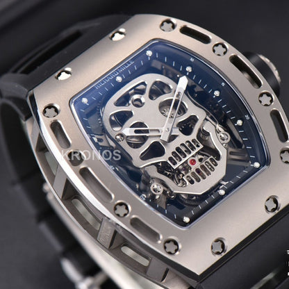 Rm052 Skull Titanium Real Tourbillon 50mmx42mm Skeleton Dial Black - Authentic Movement