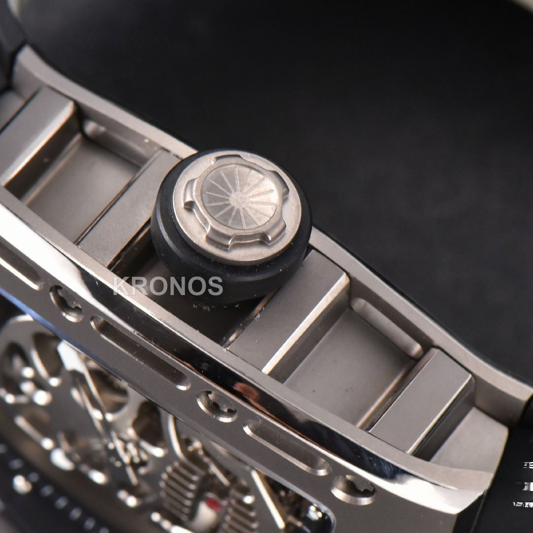 Rm052 Skull Titanium Real Tourbillon 50mmx42mm Skeleton Dial Black - Authentic Movement