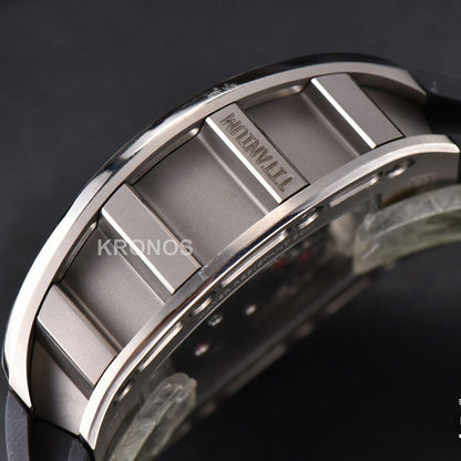 Rm052 Skull Titanium Real Tourbillon 50mmx42mm Skeleton Dial Black - Authentic Movement