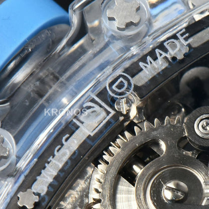 Rm053 02 Transparent Case Real Tourbillon 44.5mm Ice Blue - Authentic Movement