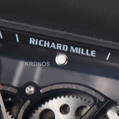 Rm055 Real Ceramic 47.5mm Skeleton Dial Silver Hands Black Rmul2 - Authentic Movement