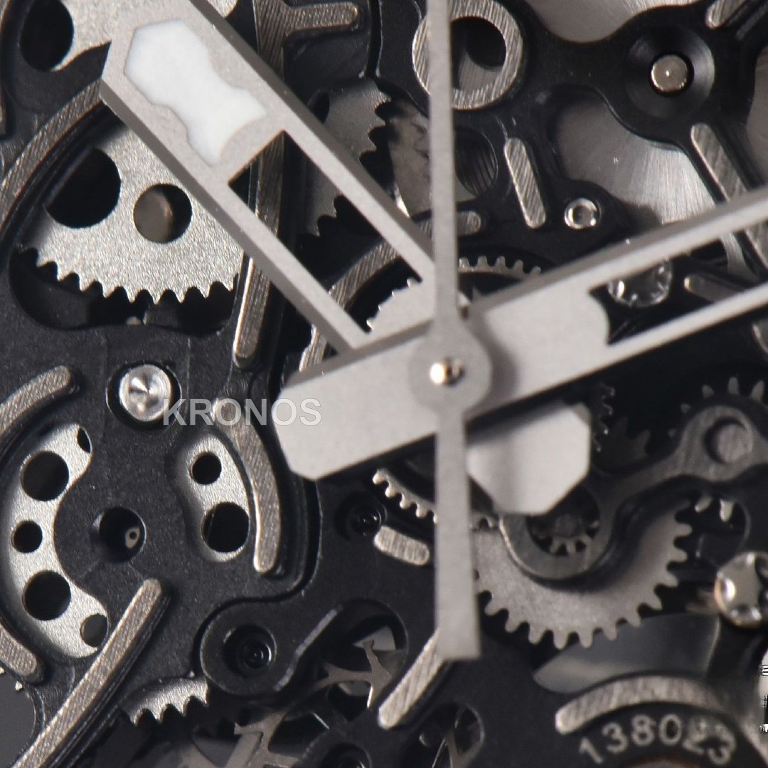 Rm055 Real Ceramic 47.5mm Skeleton Dial Silver Hands Black Rmul2 - Authentic Movement