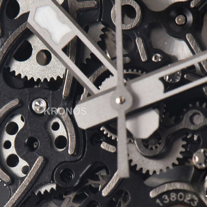 Rm055 Real Ceramic 47.5mm Skeleton Dial Silver Hands Black Rmul2 - Authentic Movement
