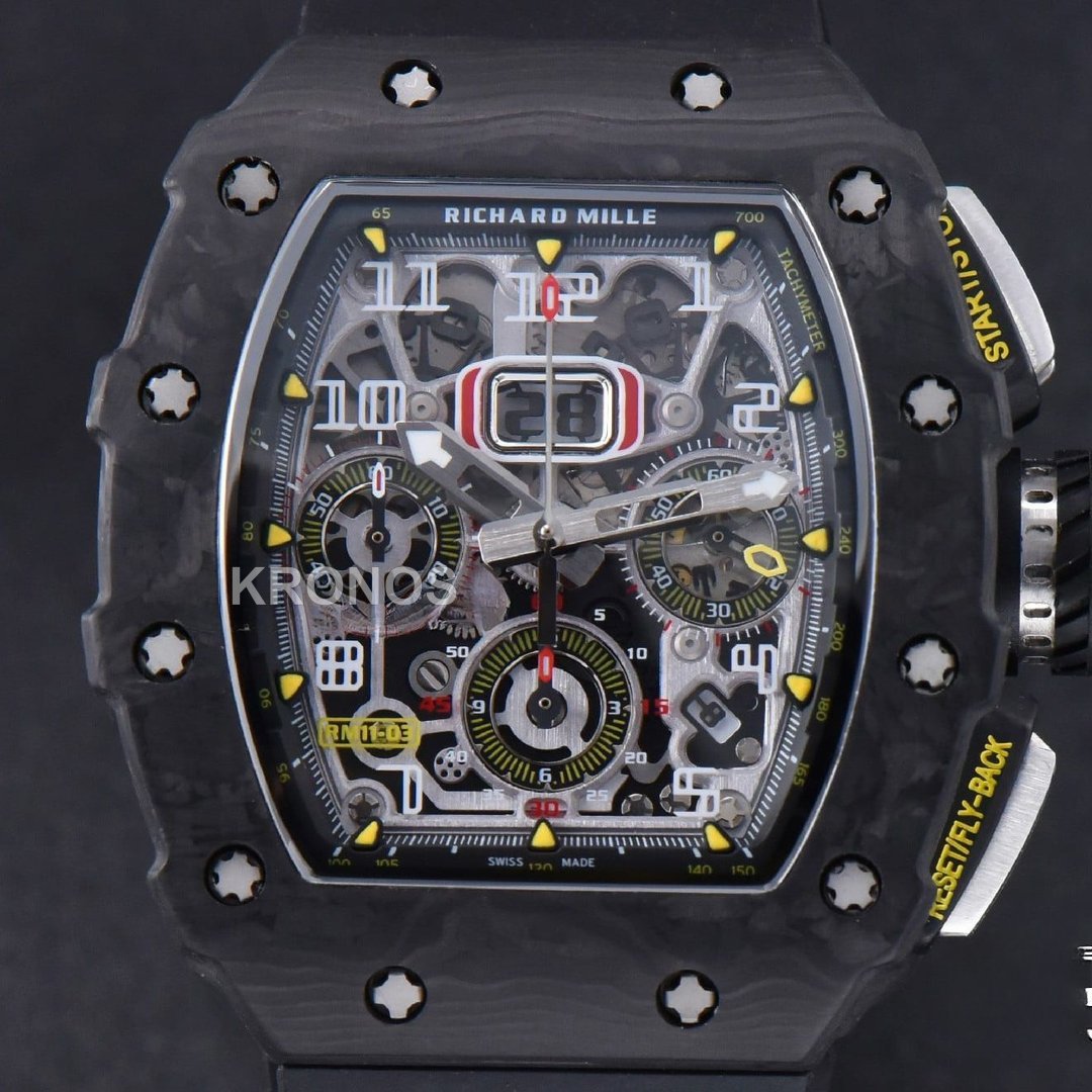 Rm011 Ntpt Chrono Skeleton Dial Black - Authentic Movement