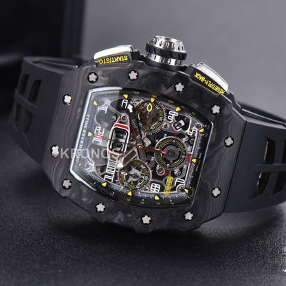 Rm011 Ntpt Chrono Skeleton Dial Black - Authentic Movement