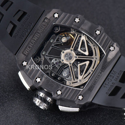 Rm011 Ntpt Chrono Skeleton Dial Black - Authentic Movement