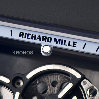 Rm055 Ceramic 42.7mm Black White Skeleton Dial Black Crown Black Rmul2 - Authentic Movement