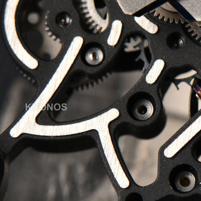 Rm055 Ceramic 42.7mm Black White Skeleton Dial Black Crown Black Rmul2 - Authentic Movement