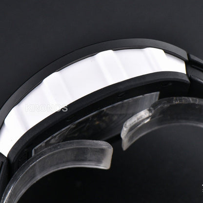 Rm055 Ceramic 42.7mm Black White Skeleton Dial Black Crown Black Rmul2 - Authentic Movement